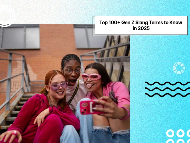some Gen Z friends checking social media