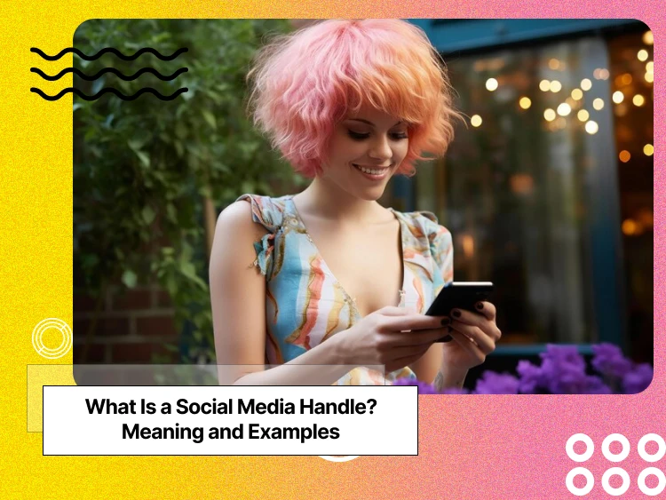 a girl checking phone looking happy