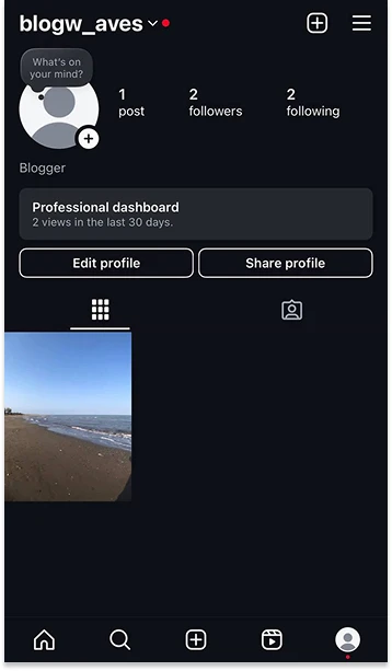 go to your profile