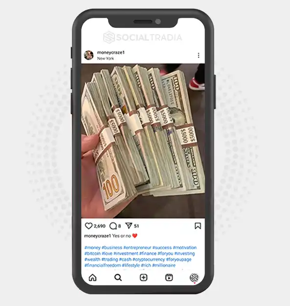 buy Instagram account moneycraze1 (2.3 k Followers)