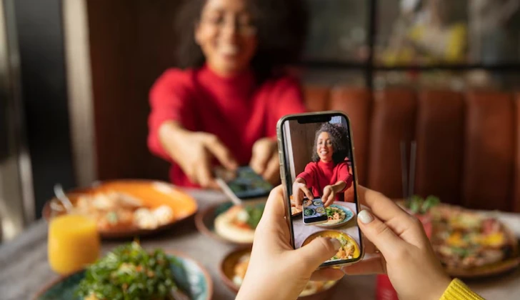 a person sharing food recepies