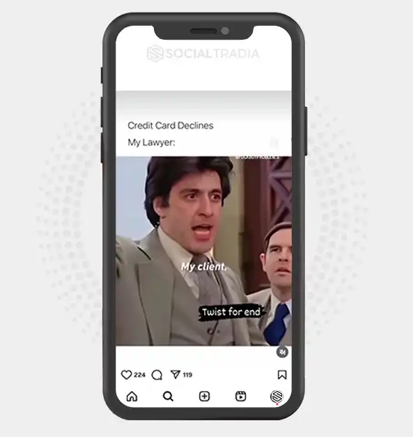 buy Instagram account Lawyer Humour (31.4 k Followers)