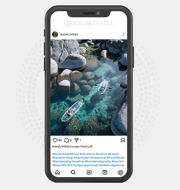 buy Instagram account travel_triicks (2 k Followers)