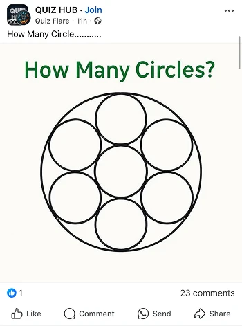 quiz Post on Facebook