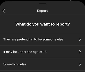 Choose the most appropriate reason