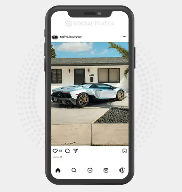 buy Instagram account radhu.laxurycar (2.3 k Followers)