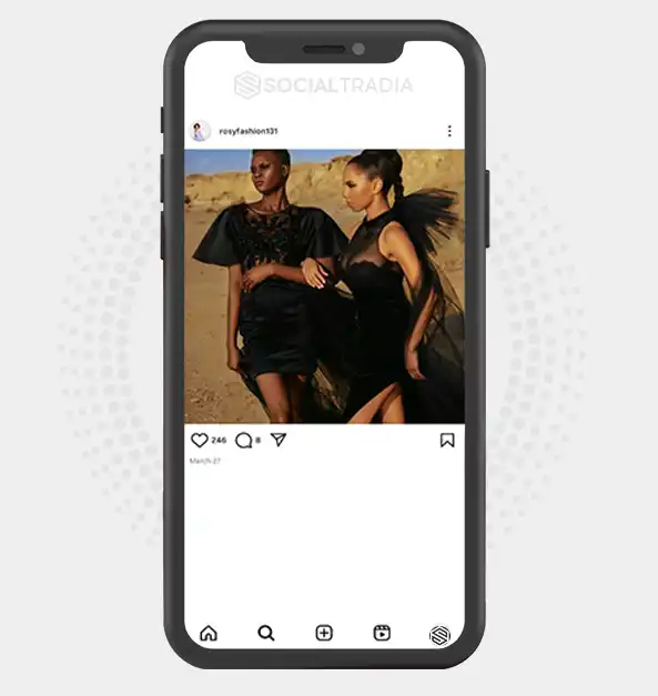 buy Instagram account rosyfashion131 (2 k Followers)