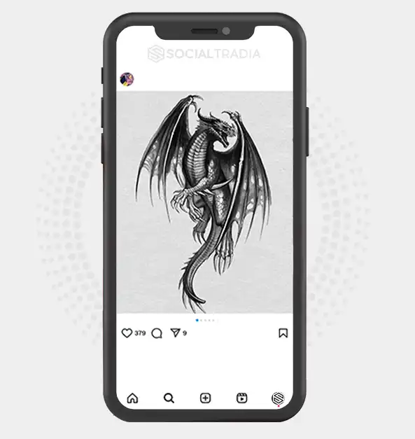 Instagram account Tattoo Project (43.8 k Followers)
