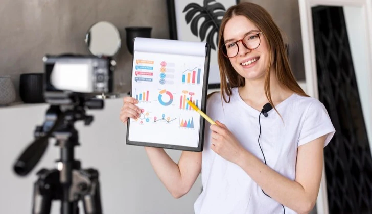 an influencer showing her ROI