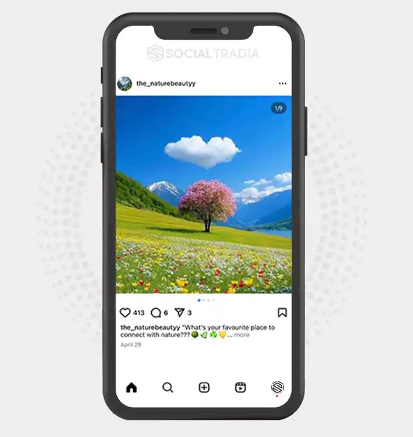 buy Instagram account the_naturebeautyy (2.5 k Followers)