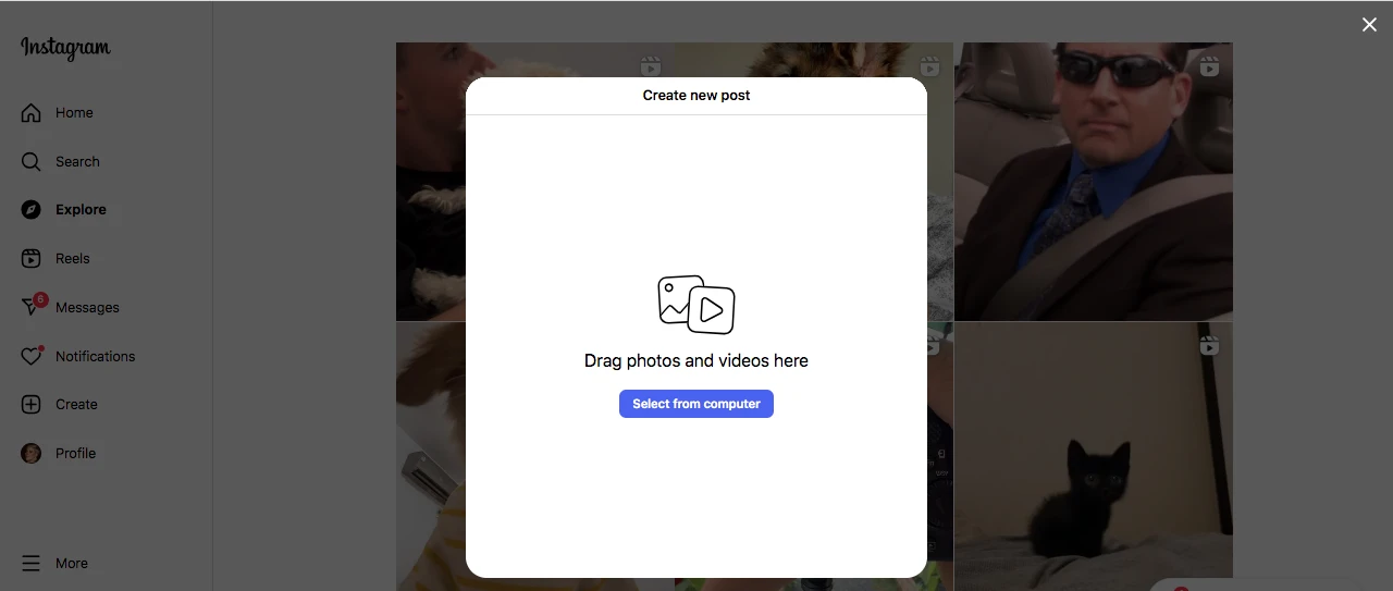 choose create option