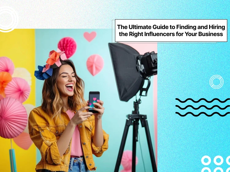 an influencer recording a video