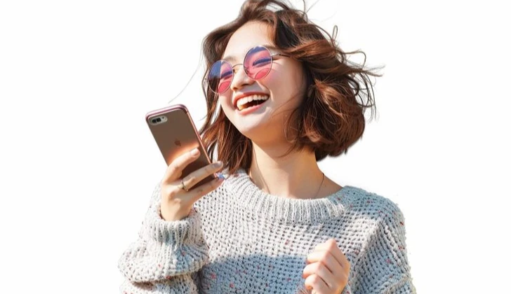 a girl talking on the phone