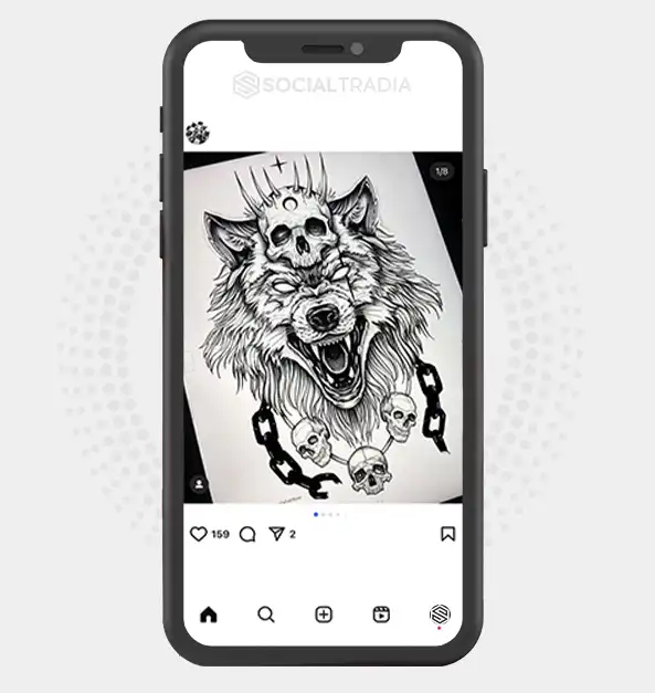 buy Instagram account BlackTattoo (32.4 k Followers)