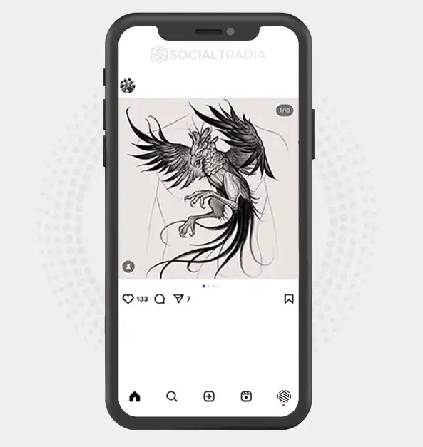 Instagram account BlackTattoo (32.4 k Followers)