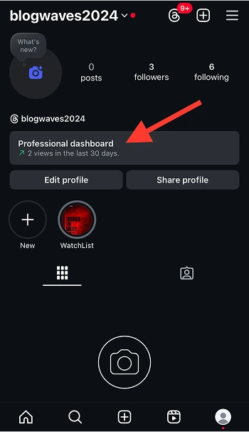 check professional Dashboard