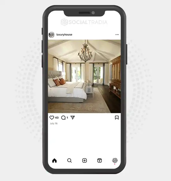 Instagram account laxuryhouse (2 k Followers)