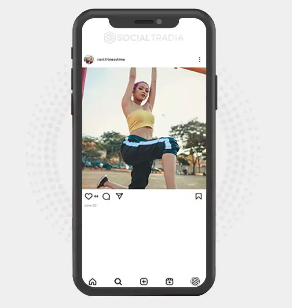 buy Instagram account rani.fitnesstime (2.1 k Followers)