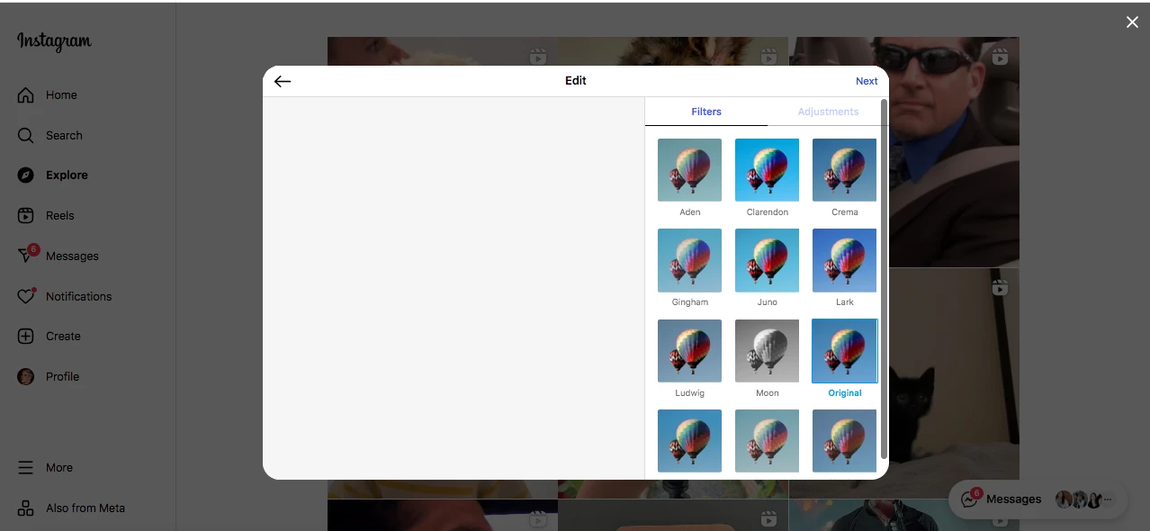 choose a photo and edit it