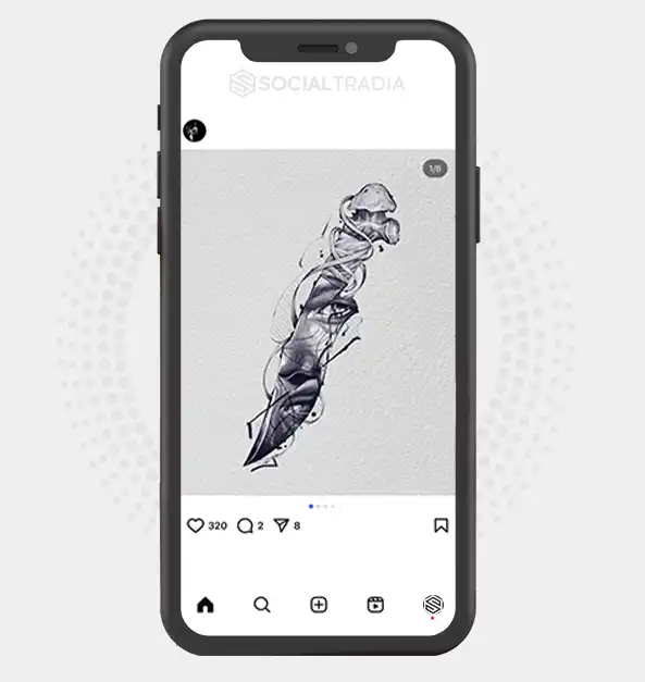 Instagram account Tattoo Cover (48.1 k Followers)