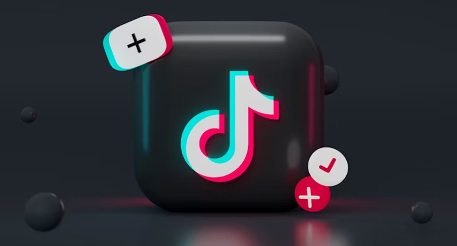 TikTok logo 3D
