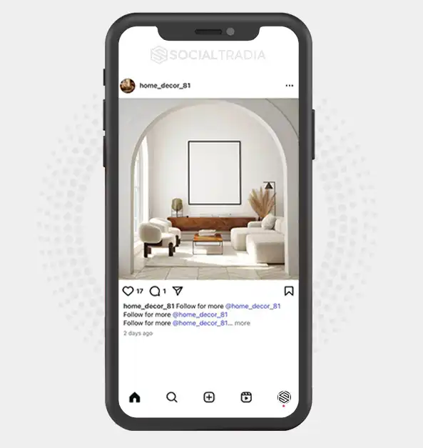 buy Instagram account home_decor_81 (2 k Followers)