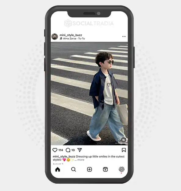 buy Instagram account mini_style_buzz (2 k Followers)