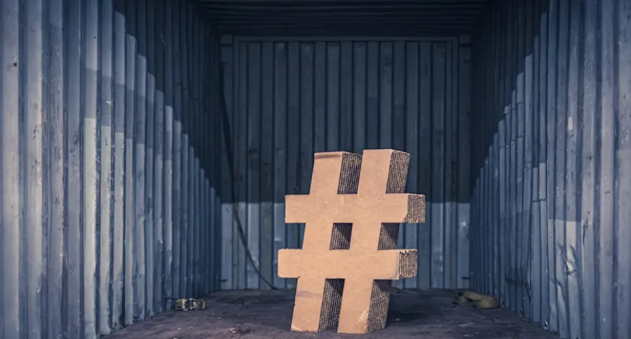 the hashtag symbol