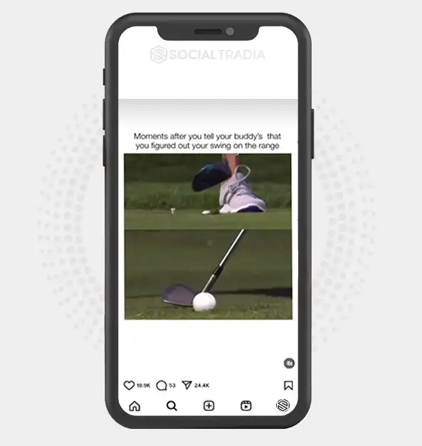 buy Instagram account Golf Community (2 k Followers)