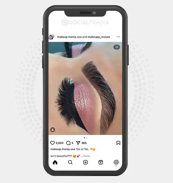buy Instagram account makeup.mania.usa (2.7 k Followers)