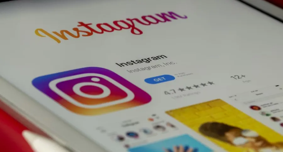 The view of the Instagram app on the App Store on a phone