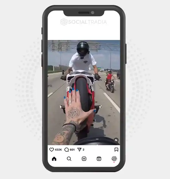 Instagram account BikeRider (240 k Followers)