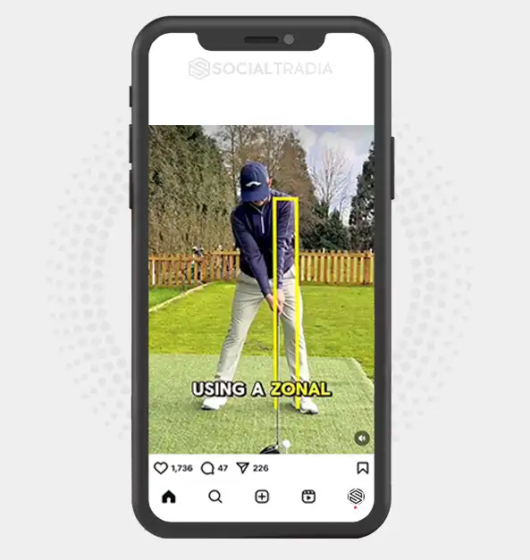 buy Instagram account golftime000 (2 k Followers)