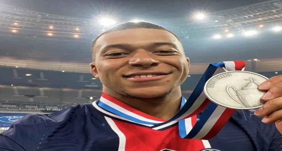 Picture of footballer Kylian Mbappé