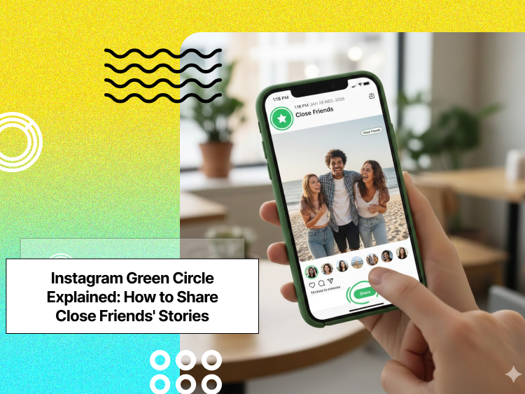 Green Circle on Instagram app