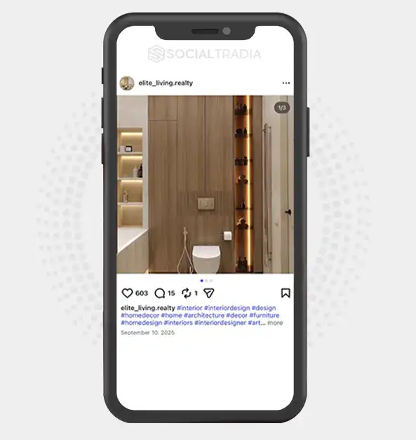 buy Instagram account elite_living.realty (2k Followers)
