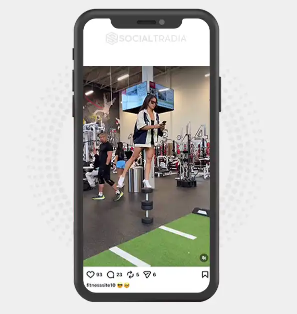 Instagram account fitnesssite10 (2.3k Followers)