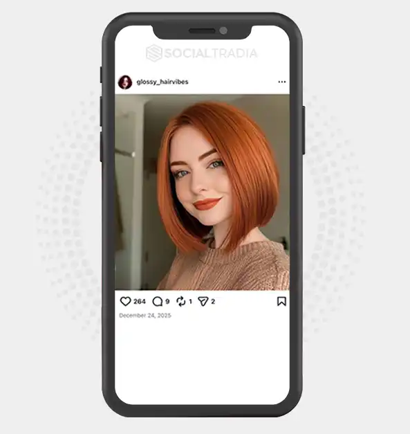 buy Instagram account glossy_hairvibes (2.2k Followers)