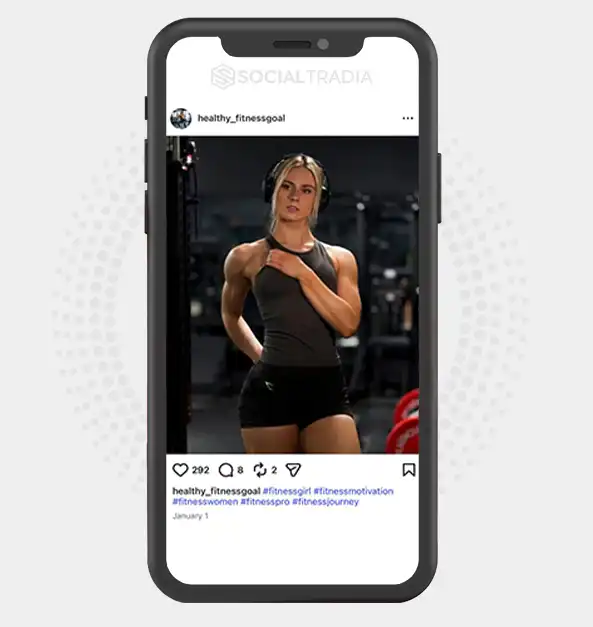 buy Instagram account healthy_fitnessgoal (2.2k Followers)