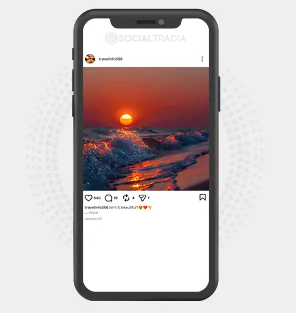 buy Instagram account travelinfo566 (3k Followers)