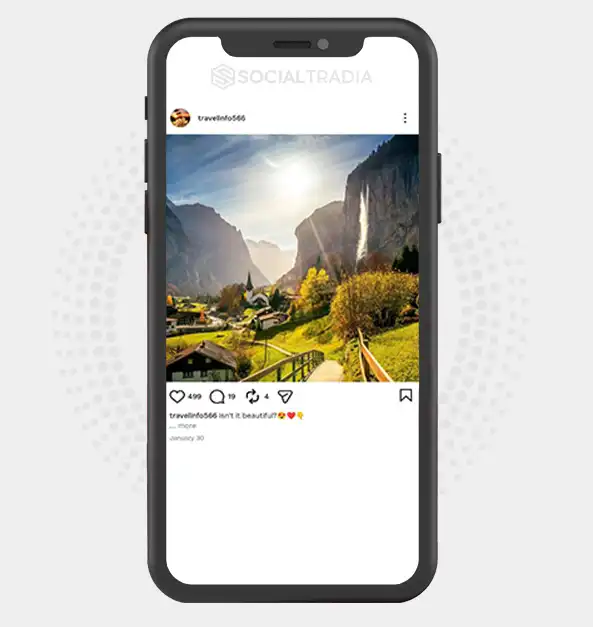 buy Instagram account travelinfo566 (3k Followers)