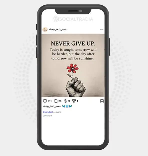buy Instagram account deep_text_everr (5.2k Followers)