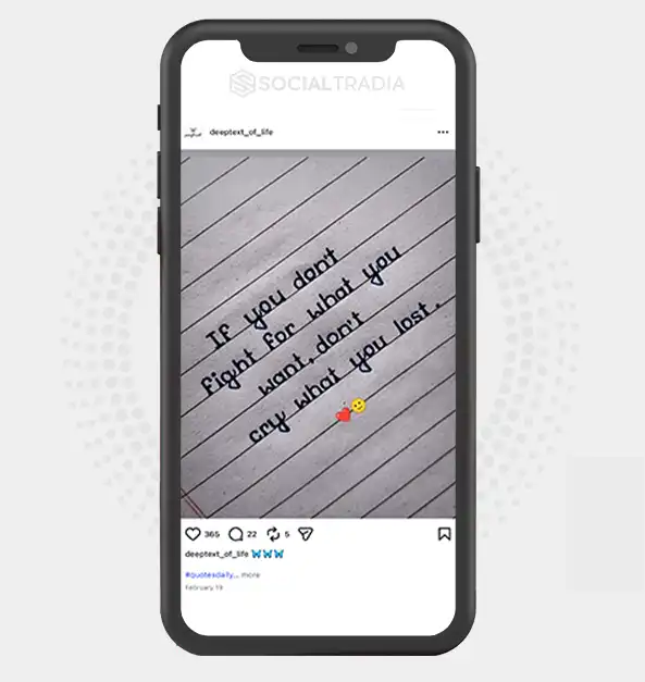 buy Instagram account deeptext_of_life (4.3k Followers)