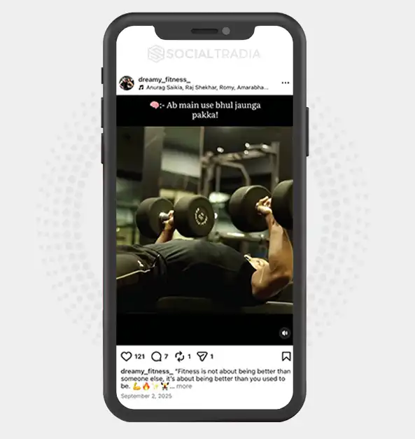 buy Instagram account dreamy_fitness_ (2.2k Followers)