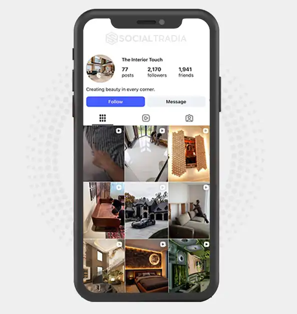 buy Instagram account luxe_living35 (2.1k Followers)