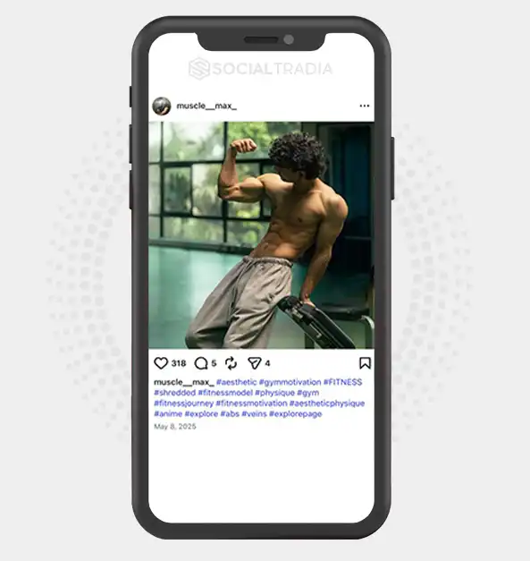 buy Instagram account muscle__max_ (2k Followers)