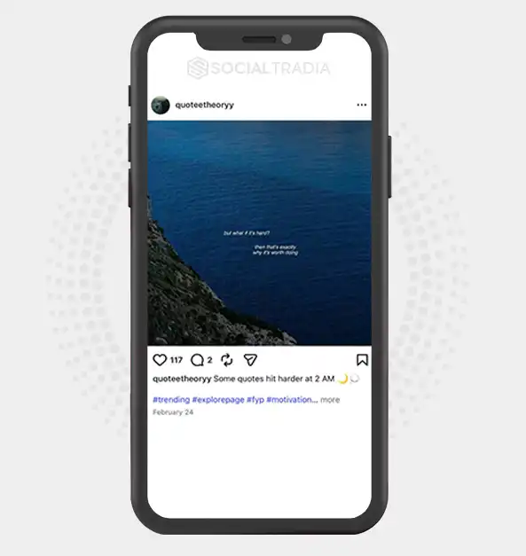 buy Instagram account quoteetheoryy (3.1k Followers)
