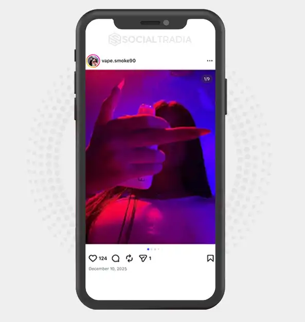 buy Instagram account vape.smoke90 (2.5k Followers)