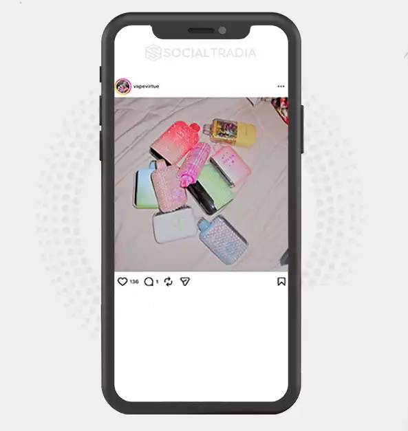 buy Instagram account Vape Aesthetics (2.1k Followers)