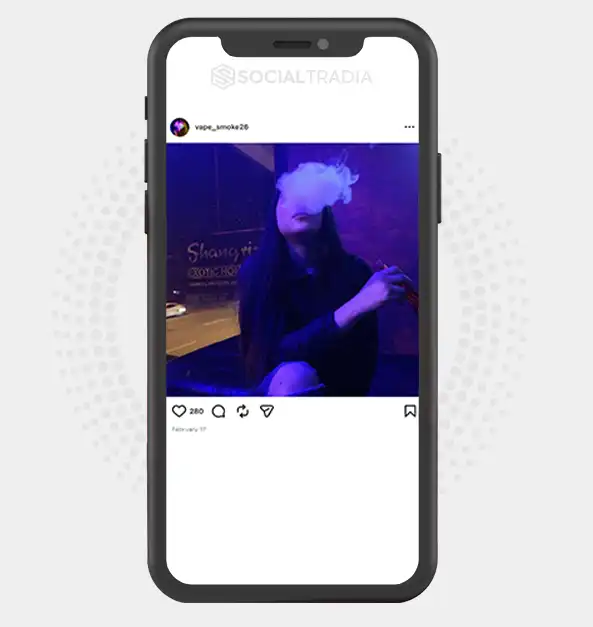 buy Instagram account vape_smoke26 (2.2k Followers)